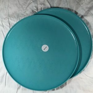Two Teal Plates